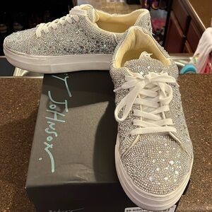 Betsey Johnson Sidny Sneakers Rhinestone 9